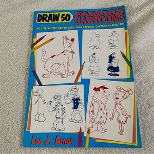 Draw 50 Famous Cartoons by Lee J. Ames trade paperback​​​